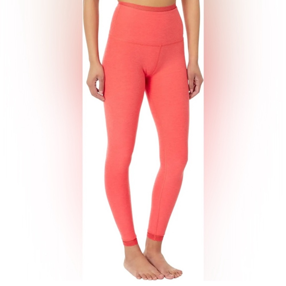 NWT Beyond Yoga Spacedye Allure Lace-Trim Leggings in Rashh